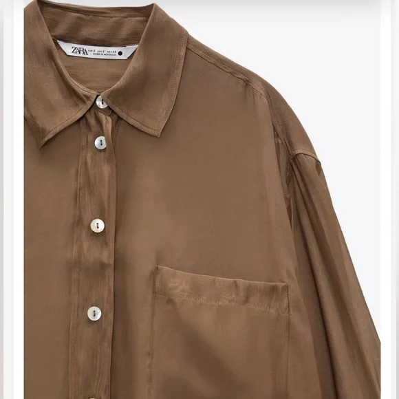 ZARA semi sheer shirt - Picture 10 of 14